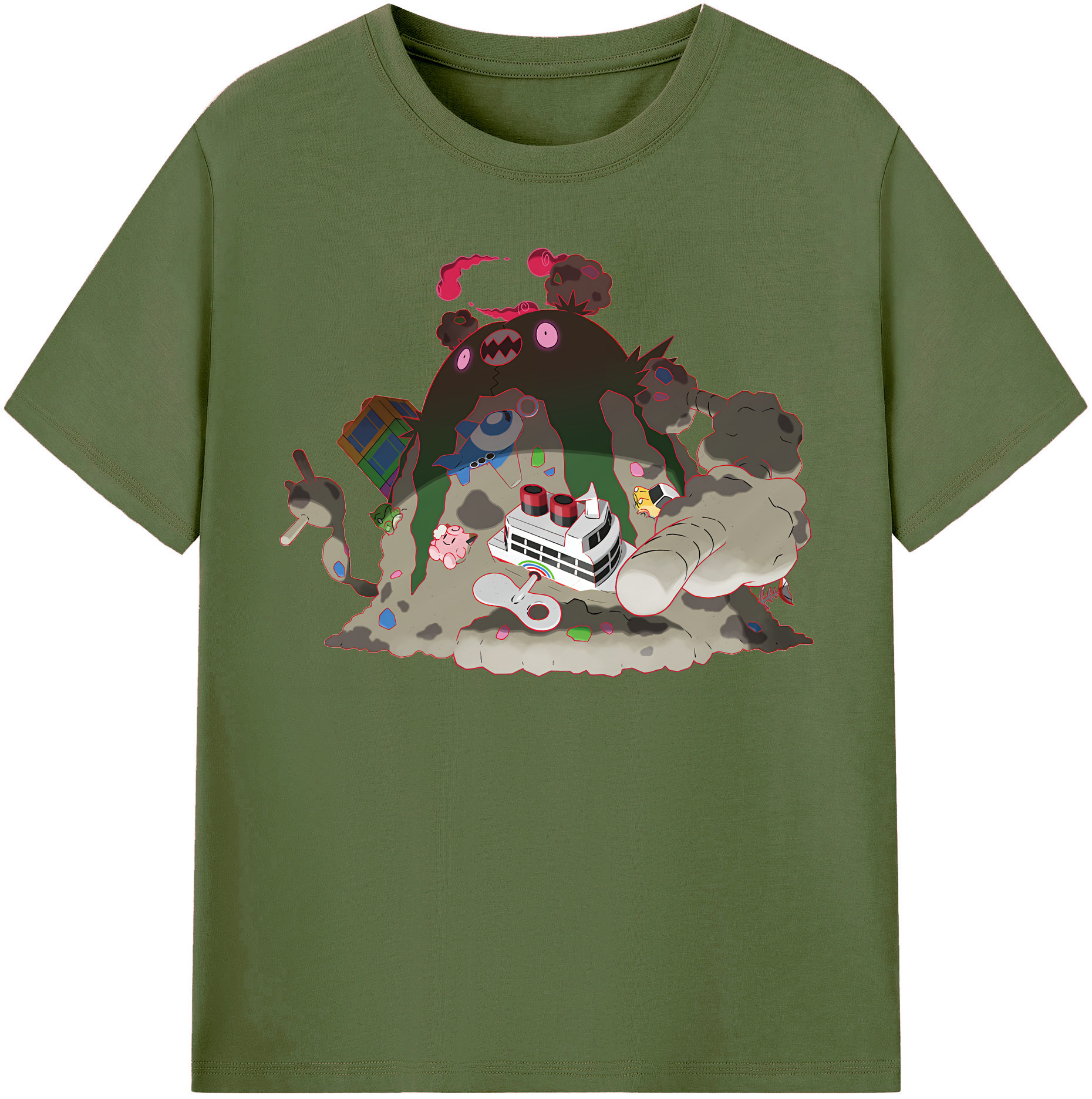 （画像用） ポケットモンスター Pokémon 綿100％半袖Tシャツ（フロントプリント）